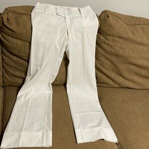 Vintage white cuffed taunt pants jr size 3